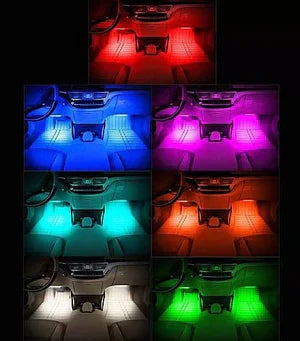 LumeDrive™ RGB Interior Car Neon Lights – Wireless Remote Control & Sound-Sync Mode